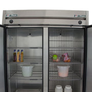 True T-49DT-HC 54 1/8" Two Section Commercial Combo Refrigerator Freezer - Solid Doors, Dual Temp, 115v