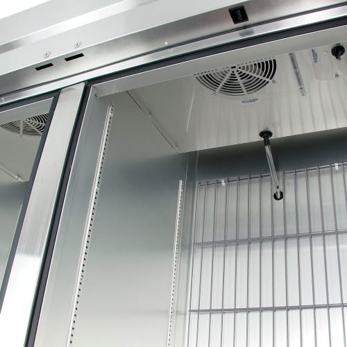 True T-49DT-HC 54 1/8" Two Section Commercial Combo Refrigerator Freezer - Solid Doors, Dual Temp, 115v
