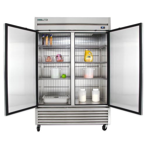 True T-49F-HC 54 1/8" T Series Two Section Reach In Freezer, (2) Left/Right Hinge Solid Doors, 115v