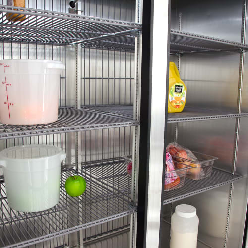 True T-49F-HC 54 1/8" T Series Two Section Reach In Freezer, (2) Left/Right Hinge Solid Doors, 115v