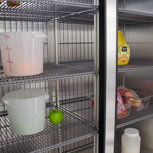 True T-49F-HC 54 1/8" T Series Two Section Reach In Freezer, (2) Left/Right Hinge Solid Doors, 115v