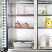 True T-49G-HC~FGD01 54" Two Section Reach In Refrigerator, (2) Left/Right Hinge Glass Doors, 115v