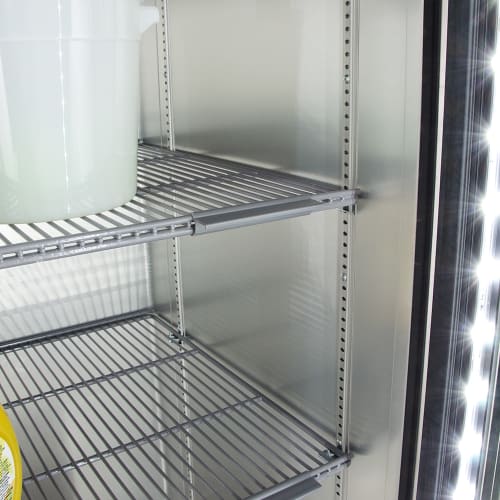 True T-49G-HC~FGD01 54" Two Section Reach In Refrigerator, (2) Left/Right Hinge Glass Doors, 115v