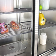 True T-49G-HC~FGD01 54" Two Section Reach In Refrigerator, (2) Left/Right Hinge Glass Doors, 115v
