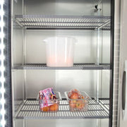 True T-49G-HC~FGD01 54" Two Section Reach In Refrigerator, (2) Left/Right Hinge Glass Doors, 115v