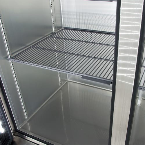 True T-49G-HC~FGD01 54" Two Section Reach In Refrigerator, (2) Left/Right Hinge Glass Doors, 115v