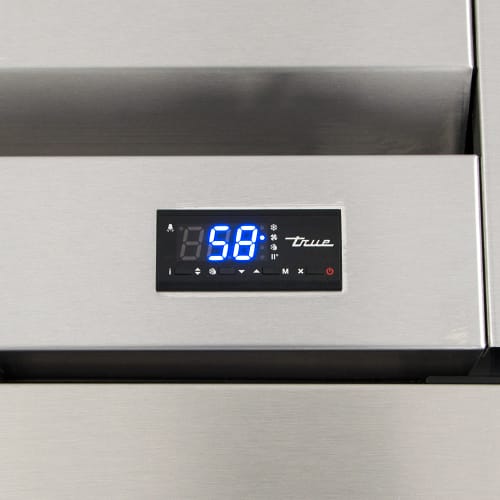 True T-49G-HC~FGD01 54" Two Section Reach In Refrigerator, (2) Left/Right Hinge Glass Doors, 115v