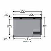 True T-50-GC-HC 2 Section Glass Chiller w/ 250 Mug Capacity, Black, 115v