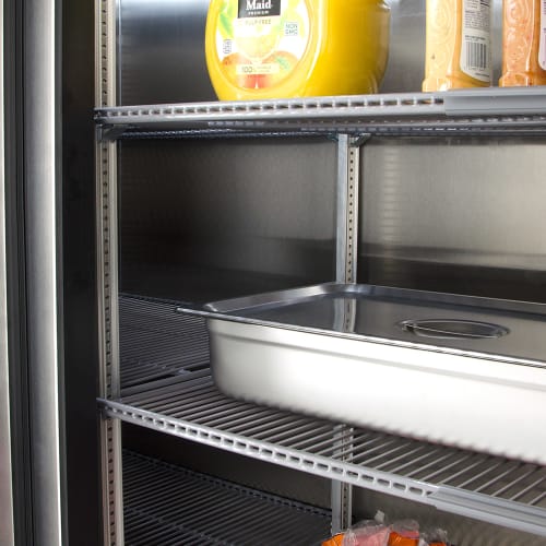 True T-72-HC 78 1/10" Three Section Reach In Refrigerator, (3) Left/Right Hinge Solid Doors, 115v