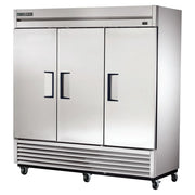 True T-72F-HC 78 1/8" T Series Three Section Reach In Freezer, (3) Left/Right Hinge Solid Doors, 115v