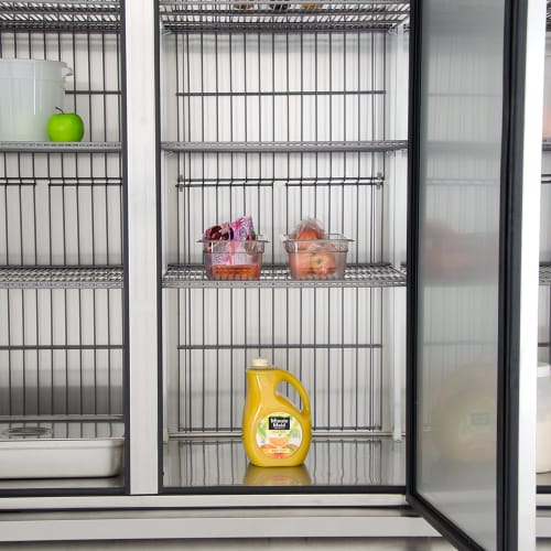 True T-72F-HC 78 1/8" T Series Three Section Reach In Freezer, (3) Left/Right Hinge Solid Doors, 115v