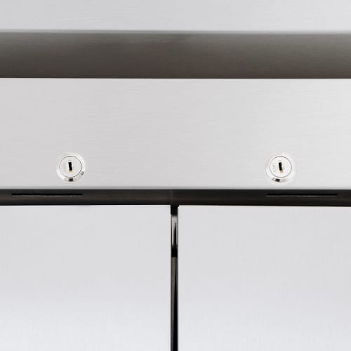 True T-72F-HC 78 1/8" T Series Three Section Reach In Freezer, (3) Left/Right Hinge Solid Doors, 115v