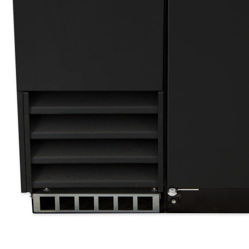 True TBB-2-HC 58 7/8" Bar Refrigerator - 2 Swinging Solid Doors, Black, 115v
