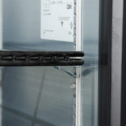 True TBB-2-HC 58 7/8" Bar Refrigerator - 2 Swinging Solid Doors, Black, 115v