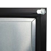 True TBB-2-HC 58 7/8" Bar Refrigerator - 2 Swinging Solid Doors, Black, 115v