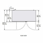 True TBB-2G-HC-LD 58 7/8" Bar Refrigerator - 2 Swinging Glass Doors, Black, 115v