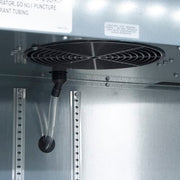 True TBB-3-HC 69" Bar Refrigerator - 2 Swinging Solid Doors, Black, 115v