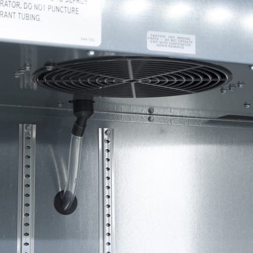 True TBB-3-HC 69" Bar Refrigerator - 2 Swinging Solid Doors, Black, 115v