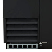 True TBB-3-HC 69" Bar Refrigerator - 2 Swinging Solid Doors, Black, 115v