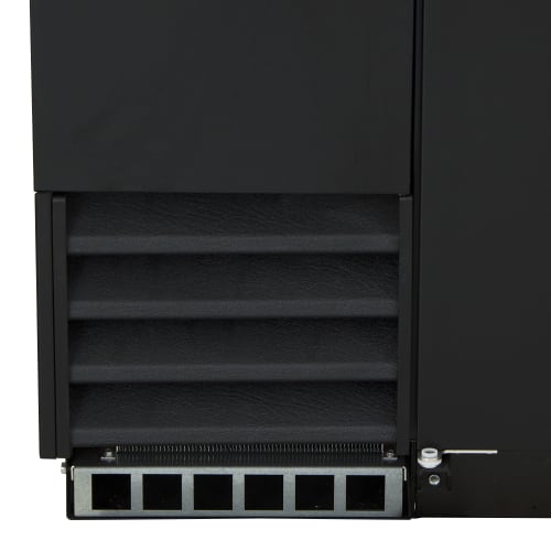 True TBB-3-HC 69" Bar Refrigerator - 2 Swinging Solid Doors, Black, 115v