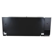True TBB-4-HC 90 3/8" Bar Refrigerator - 3 Swinging Solid Doors, Black, 115v