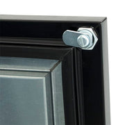 True TBB-4-HC 90 3/8" Bar Refrigerator - 3 Swinging Solid Doors, Black, 115v