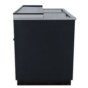 True TD-50-18-HC 50" Forced Air Bottle Cooler - Holds (396) 12 oz Bottles, Lid Locks, 115v