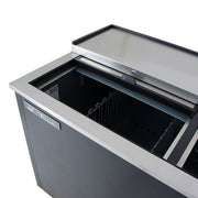 True TD-50-18-HC 50" Forced Air Bottle Cooler - Holds (396) 12 oz Bottles, Lid Locks, 115v
