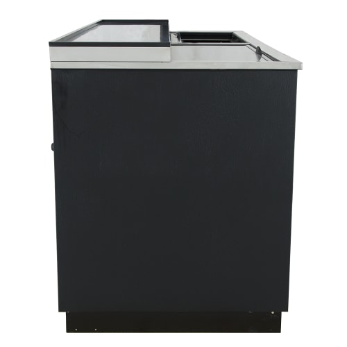 True TD-65-24-HC 65" Forced Air Bottle Cooler - Holds (528) 12 oz Bottles, Lid Locks, 115v
