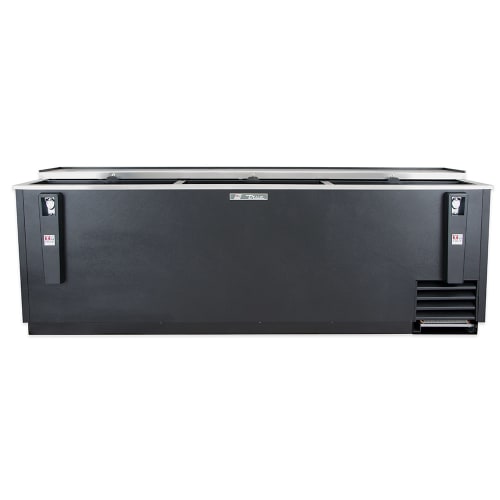 True TD-95-38-HC 95" Forced Air Bottle Cooler - Holds (900) 12 oz Bottles, Lid Locks, 115v