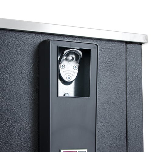 True TD-95-38-HC 95" Forced Air Bottle Cooler - Holds (900) 12 oz Bottles, Lid Locks, 115v