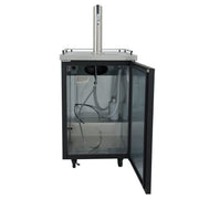 True TDD-1-HC 24" Kegerator Beer Dispenser w/ (1) Keg Capacity - (1) Column, Black, 115v