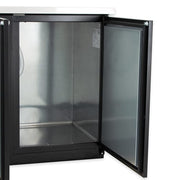 True TDD-4-HC 90" Kegerator Beer Dispenser w/ (4) Keg Capacity - (2) Columns, Black, 115v