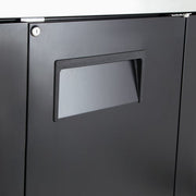 True TDD-4-HC 90" Kegerator Beer Dispenser w/ (4) Keg Capacity - (2) Columns, Black, 115v