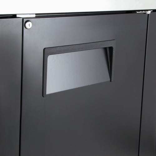 True TDD-4-HC 90" Kegerator Beer Dispenser w/ (4) Keg Capacity - (2) Columns, Black, 115v