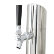True TDD-4-HC 90" Kegerator Beer Dispenser w/ (4) Keg Capacity - (2) Columns, Black, 115v