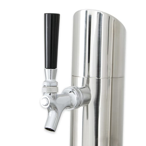 True TDD-4-HC 90" Kegerator Beer Dispenser w/ (4) Keg Capacity - (2) Columns, Black, 115v