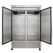 True TS-49-HC 54 1/10" Two Section Reach In Refrigerator, (2) Left/Right Hinge Solid Doors, 115v
