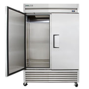 True TS-49-HC 54 1/10" Two Section Reach In Refrigerator, (2) Left/Right Hinge Solid Doors, 115v