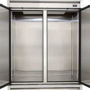 True TS-49-HC 54 1/10" Two Section Reach In Refrigerator, (2) Left/Right Hinge Solid Doors, 115v