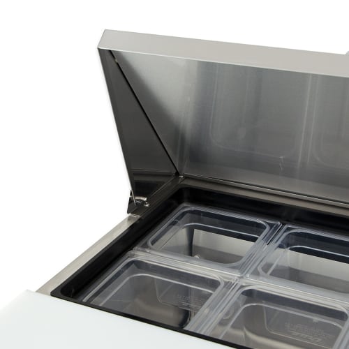 True TSSU-27-08-HC 27" TSSU Series Sandwich/Salad Prep Table w/ Refrigerated Base, 115v