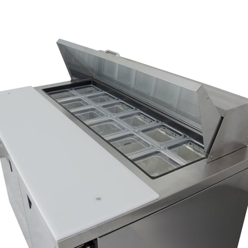 True TSSU-48-12-HC 48" TSSU Series Sandwich/Salad Prep Table w/ Refrigerated Base, 115v