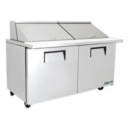 True TSSU-60-24M-B-ST-HC 60" TSSU Series Mega Top Sandwich/Salad Prep Table w/ Refrigerated Base, 115v