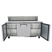 True TSSU-72-18-HC 72" TSSU Series Sandwich/Salad Prep Table w/ Refrigerated Base, 115v