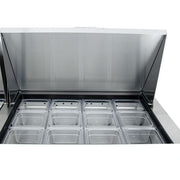 True TSSU-72-30M-B-ST-HC 72" TSSU Series Mega Top Sandwich/Salad Prep Table w/ Refrigerated Base, 115v