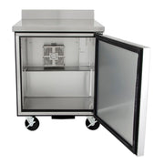 True TWT-27F-HC 28" W Worktop Freezer w/ (1) Section & (1) Right Hinge Door, 115v