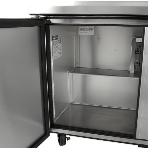 True TWT-48-HC 48" Worktop Refrigerator w/ (2) Sections, 115v