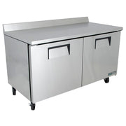 True TWT-60-HC 60" Worktop Refrigerator w/ (2) Sections, 115v