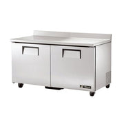 True TWT-60F-HC 60 1/2" W Worktop Freezer w/ (2) Sections & (2) Doors, 115v