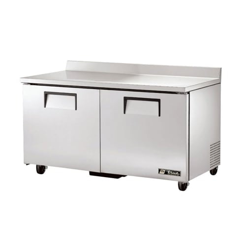True TWT-60F-HC 60 1/2" W Worktop Freezer w/ (2) Sections & (2) Doors, 115v